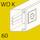 Goulotte WDK, hauteur 60 mm