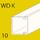 Goulotte WDK, hauteur 10 mm