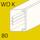 Goulotte WDK, hauteur 80 mm