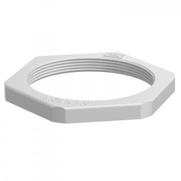 Contre-écrou, filetage métrique, gris clair