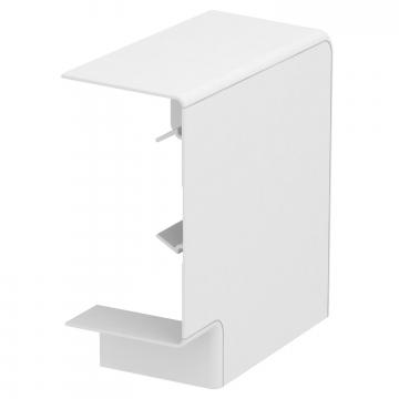 Cache angle plat, pour goulotte d'appareillage Rapid 80, type 70130