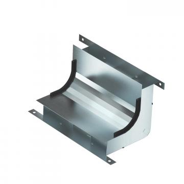 Coude vertical, à 3 compartiments, hauteur de goulotte 48 mm