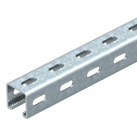 Rail de montage MS4141PP, fente 22 mm, FT, perforé  400 | 41 | 41 | 2,5 | galvanisé à chaud par trempage
