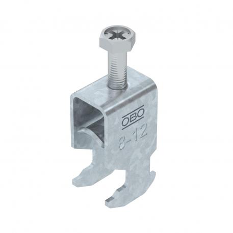 Clamp clip 2056 H-foot, 1-fold, metal pressure sleeve, FT