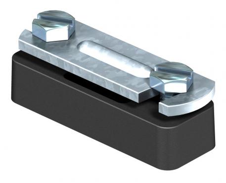 Clip à écarteur pour méplat, avec socle en polyamide