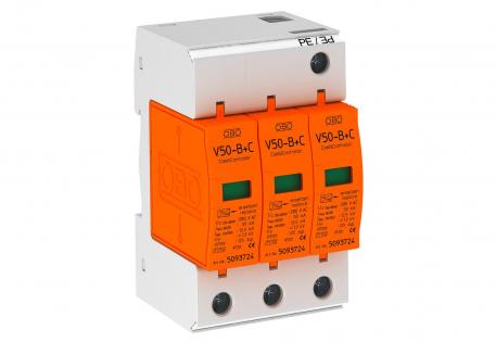 Parafoudre combiné type 1+2 à 3 pôles 3 | 280 | IP20