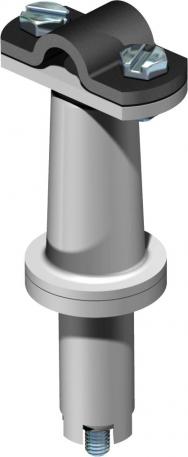 Porte-conducteur pour toit en tuile, ardoise ou bardage métallique, avec contre-plaque