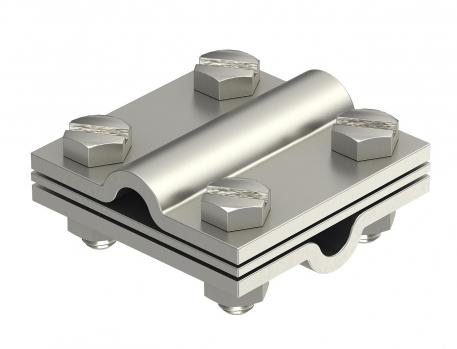 Raccord en croix avec plaque intermédiaire pour Rd 8–10 mm A4 Rd 8-10 | 