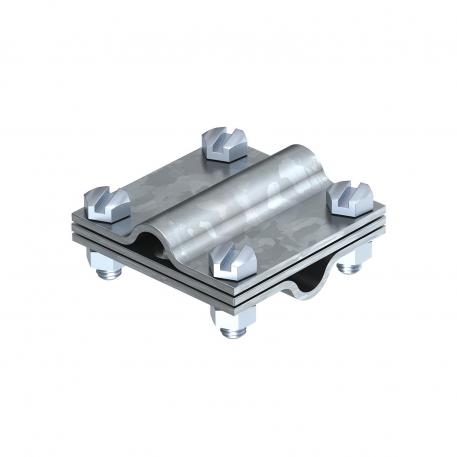 Raccord en croix avec plaque intermédiaire pour Rd 8-10 mm FT