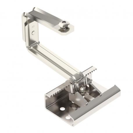 Crochet de toit pour montage de panneaux photovoltaïques, avec profil vissable, pour toiture en tuiles.