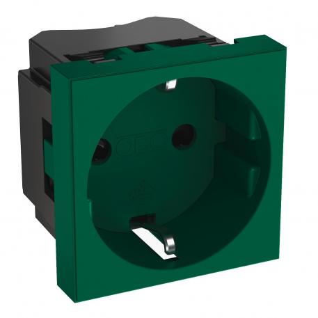 0° socket, protective contact, single 1 | simple 0° | vert menthe ; RAL 6029