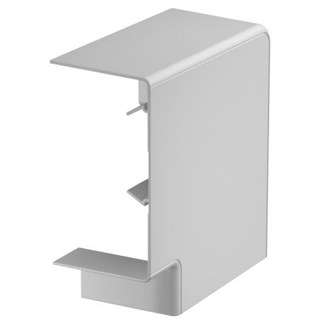 Cache angle plat, pour goulotte d'appareillage Rapid 80, type 70130 138 | 73 | gris clair; RAL 7035