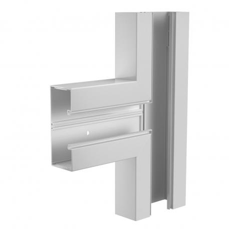 Pièce en T, pour goulotte d'appareillage Rapid 80 type GK-70170 460 | gris clair; RAL 7035