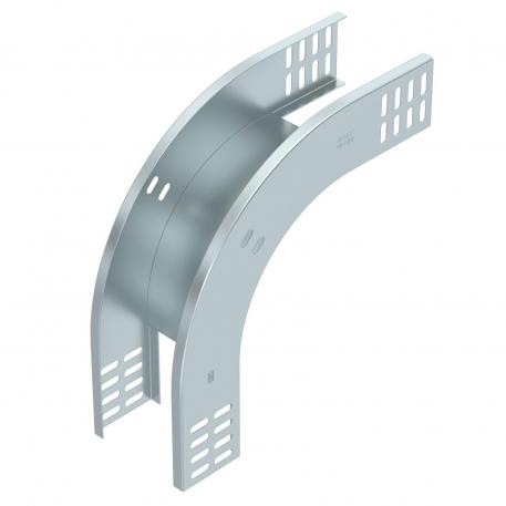 Coude vertical à 90°, convexe 60 FS 100 | Acier | galvanisé par bande | zinc