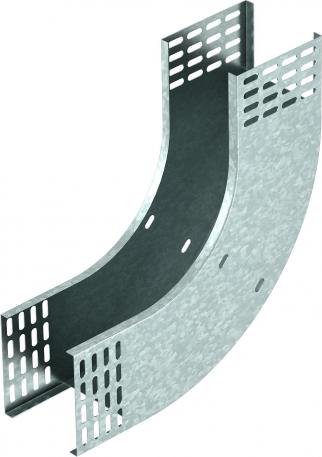 Coude vertical à 90°, concave 110 FS 550 | Acier | galvanisé par bande | zinc