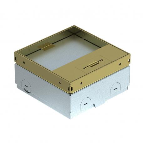 Prise de sol UDHOME-ONE, avec évidement pour l’insertion du revêtement de sol, équipement libre, laiton