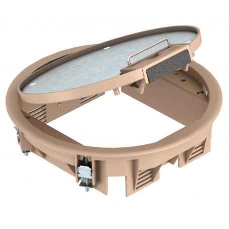 Boîtier de sol GESR4 avec poignée étrier 5 | R4 | beige gris ; RAL 1019