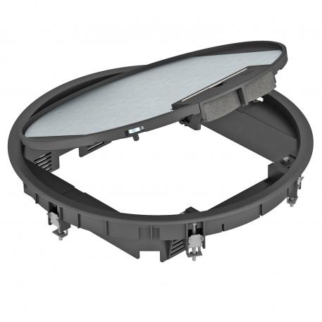 Boîtier de sol GESR9 avec poignée étrier 5 | R9 | noir graphite ; RAL 9011