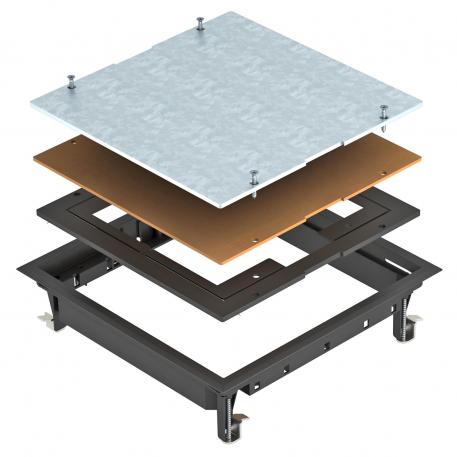 Trappe d'inspection ZES9 5 | 10 | 9 | noir graphite ; RAL 9011