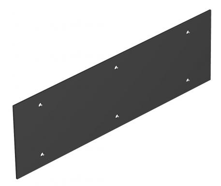 Plaque de support d'appareillage Telitank T12L, pleine, pour côté longitudinal