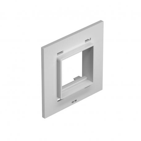 Plaque de support d'appareillages Telitank T4L/T8NL, ouverture de montage pour Module 45® gris clair; RAL 7035