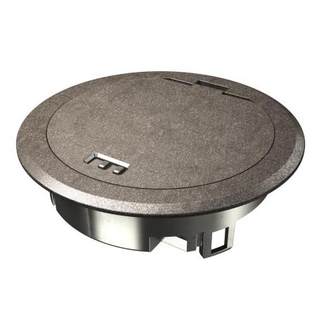 Couvercle à charnière avec système de verrouillage, GES R2, nickel anodisé humide | poussoir | IP66 | jusqu'à 3 000 N |  | Zinc moulé sous pression