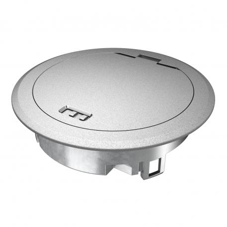 Couvercle à charnière avec système de verrouillage, GES R2, chrome humide | poussoir | IP66 | jusqu'à 3 000 N |  | Zinc moulé sous pression