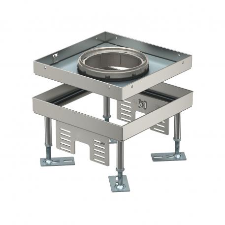 Cassette réglable en hauteur pour tube, RKFN, taille nominale 4, 3e génération, acier inoxydable