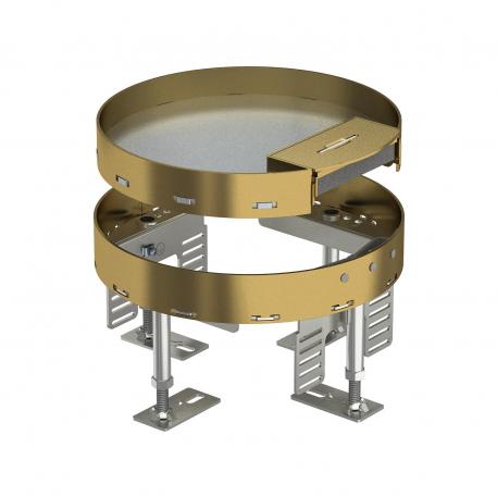 Cassette réglable en hauteur avec sortie de cordon, RKS, taille nominale R4, laiton