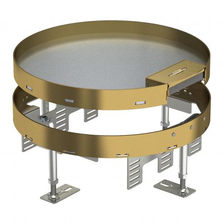 Cassette réglable en hauteur avec sortie de cordon, RKS, taille nominale R9, laiton