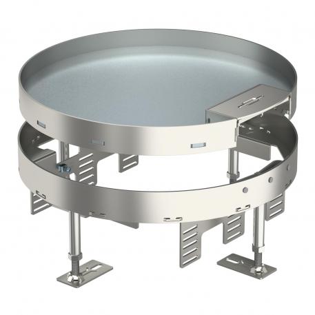 Cassette réglable en hauteur avec sortie de cordon, RKSR, taille nominale R9, acier inoxydable