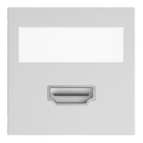 Prise HDMI, 1 module, sortie droite, raccord à vis