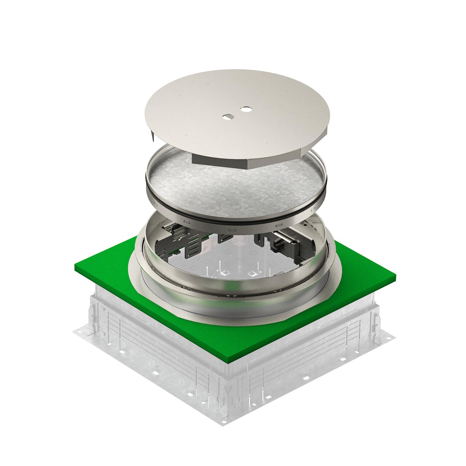 Cassette R glable En Hauteur Pour Trappe D inspection RKNUZD3 Acier 